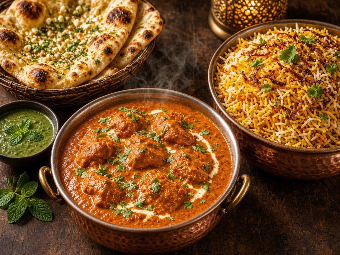 Indian dishes from Namaste India